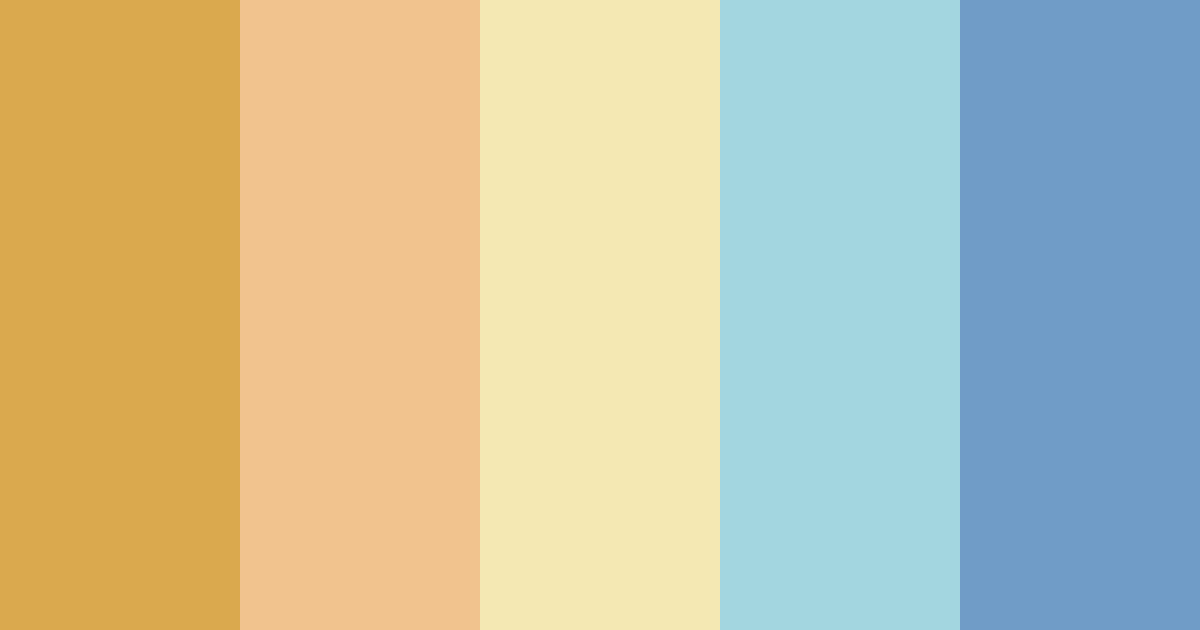 Golden Blue Color Palette