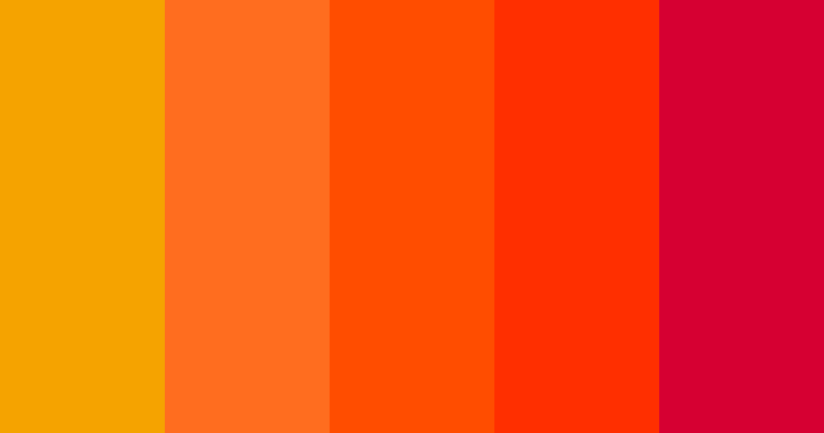 Paleta de colores Colorful Orange