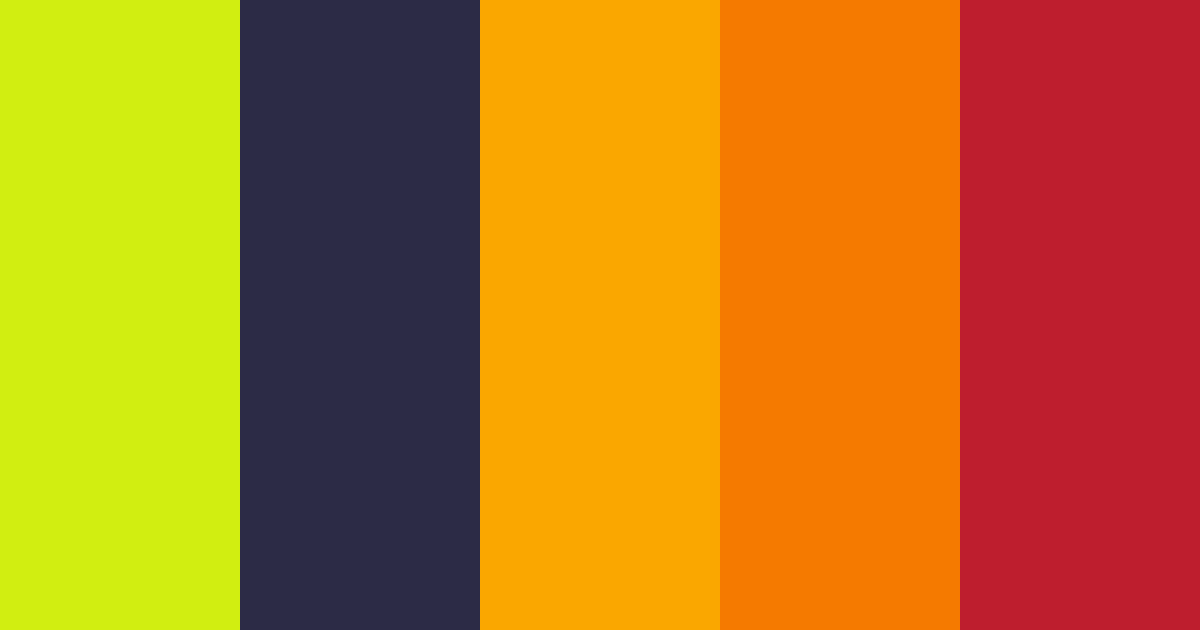 Clashing Yellow Color Palette