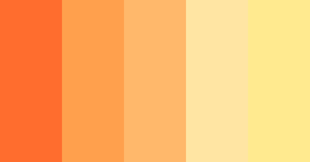 Ffea8f Color Orange Sunrise Color Palette