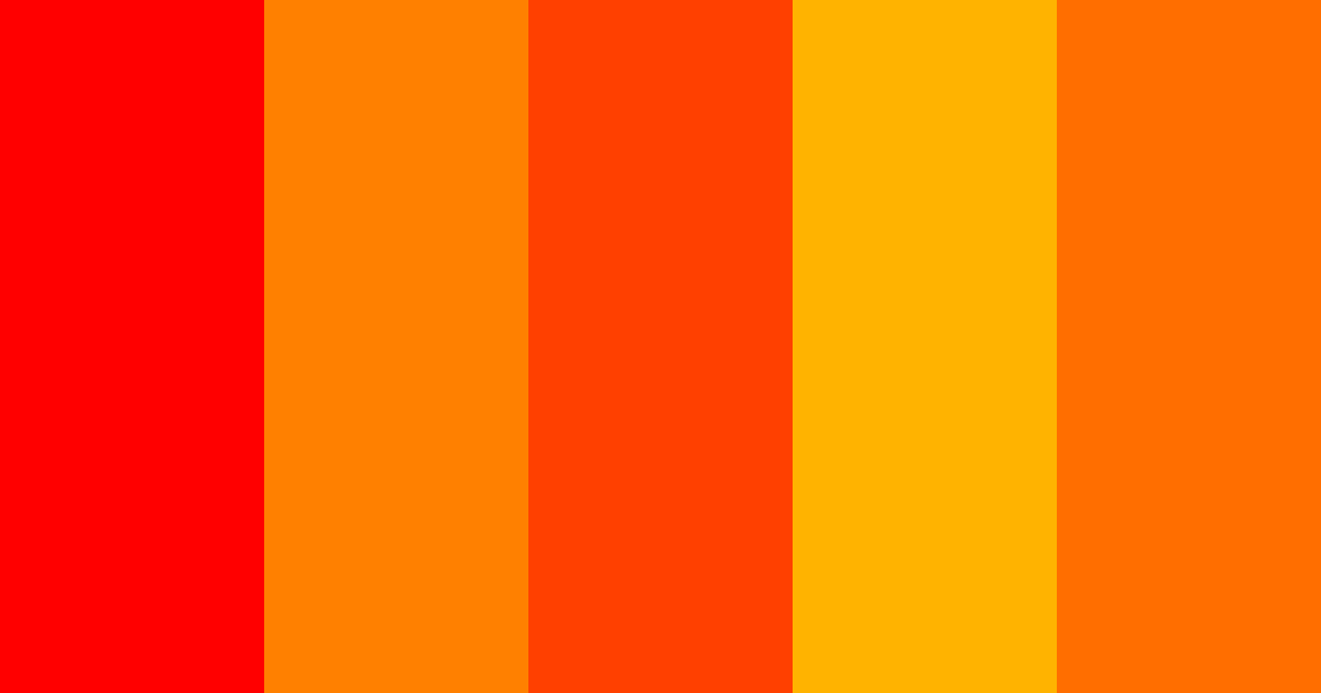 Shades of Red Color Palette