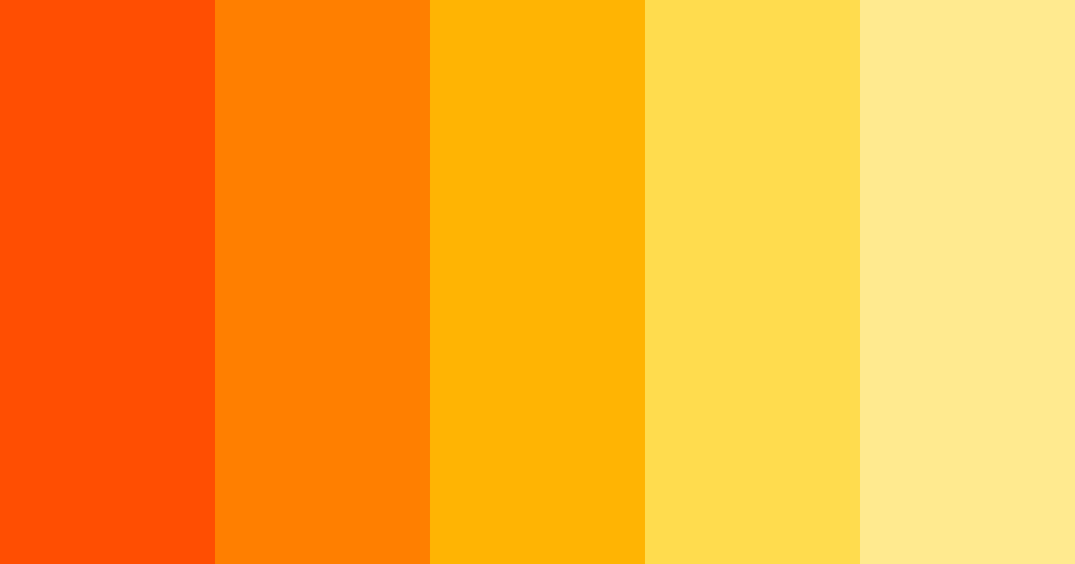 Ff800 Color Fiery Orange Color Palette