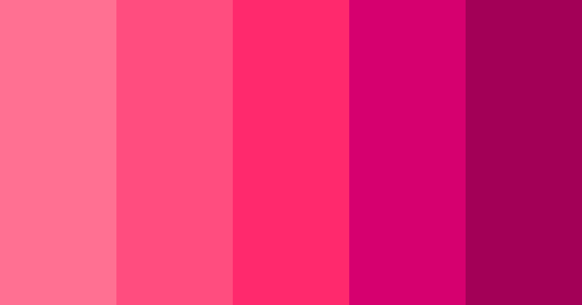 Shades of Cerise Red Color Palette