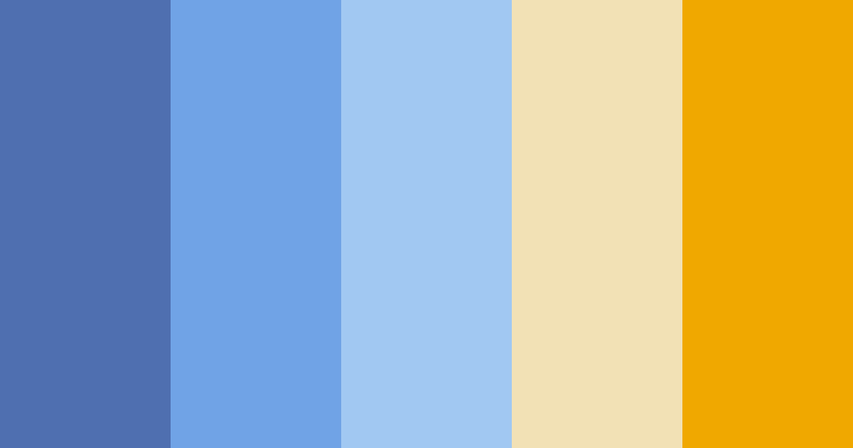 Cornflower Blue Bliss Color Palette