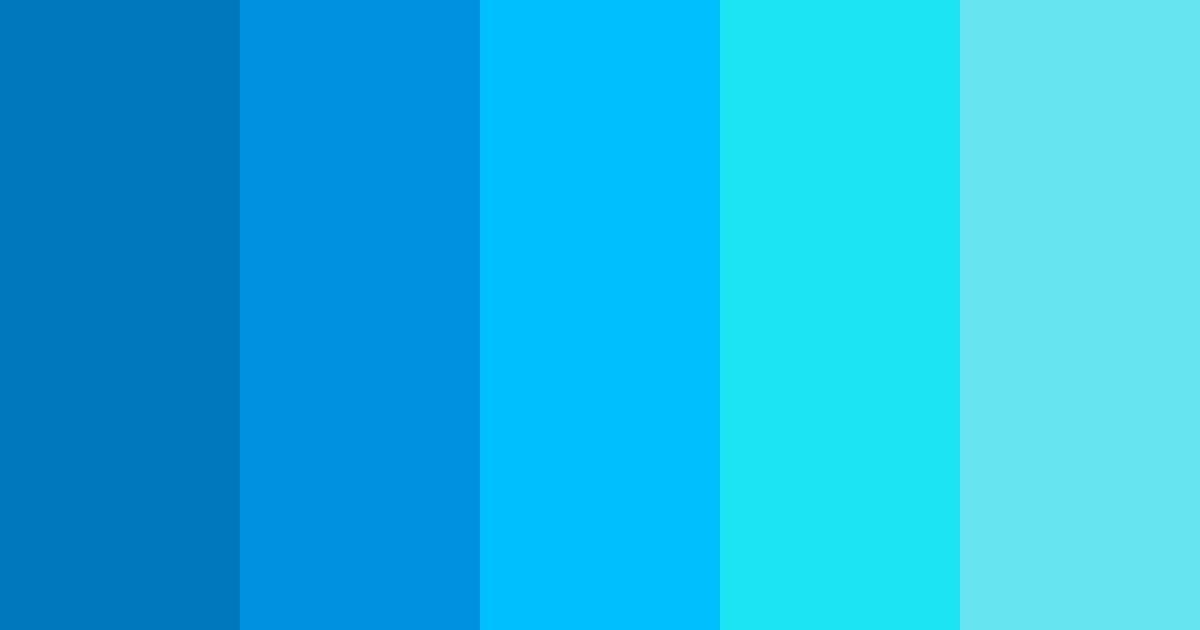 Bright Azul Color Palette