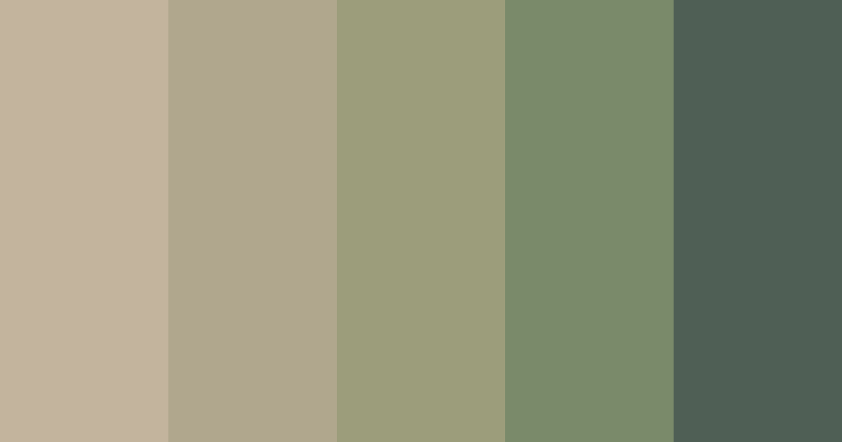 Muted Green Color Palette
