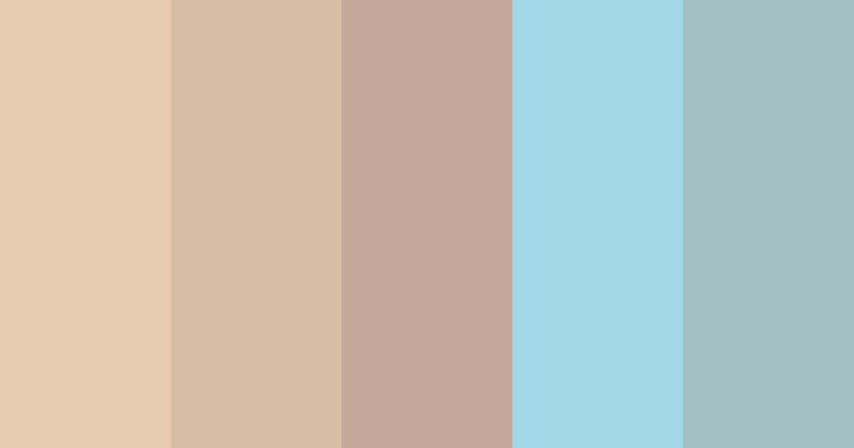 Paleta de colores Toasted Blue