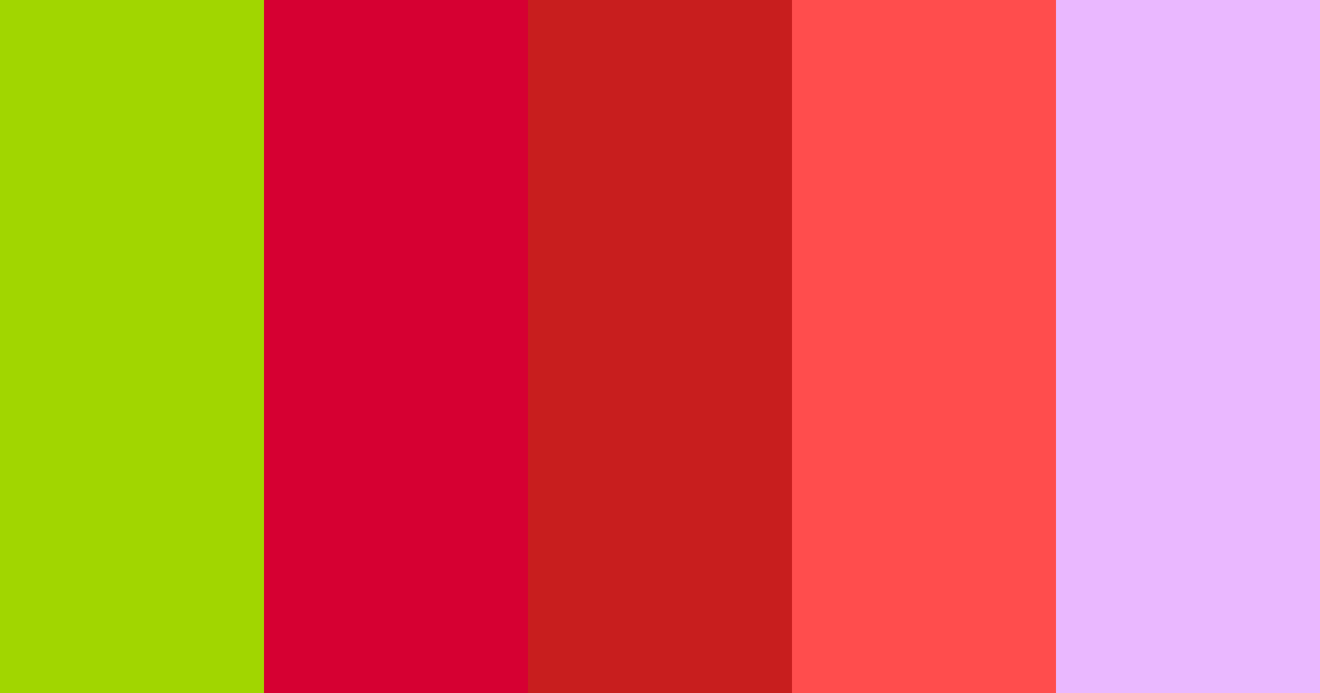 Vibrant Red Color Palette
