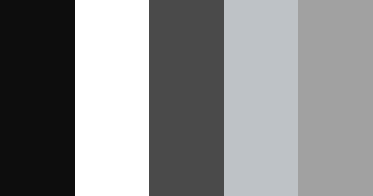 Elegant Black Color Palette