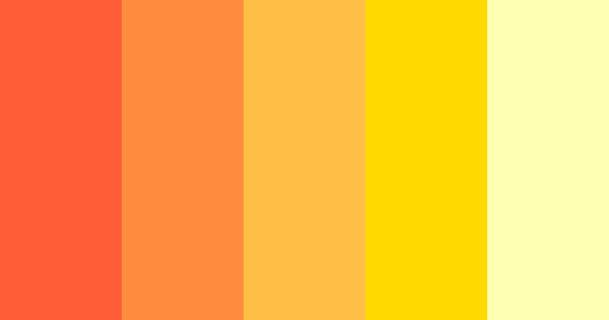 Orange Fire Color Palette