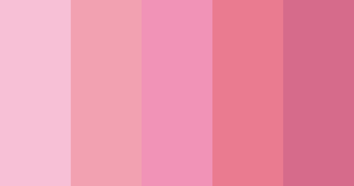 Soft Pink Cherry Blossom Color Palette