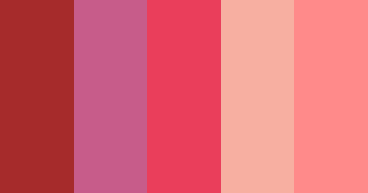 Crimson Rose Garden Color Palette