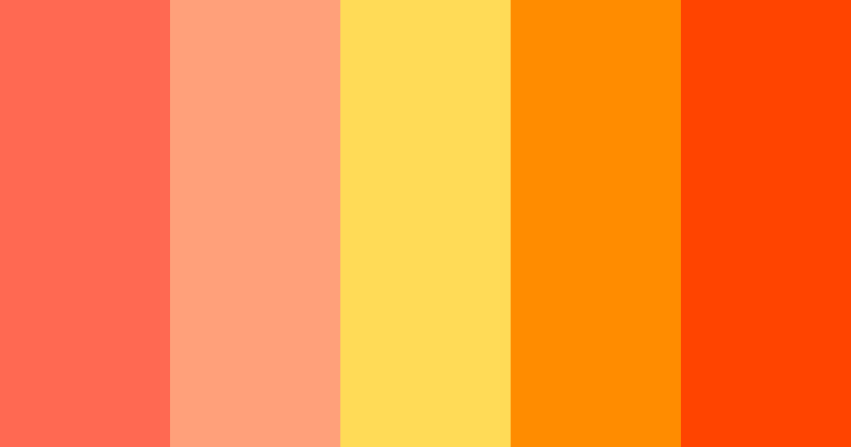 Citrus Sunset Bliss Color Palette
