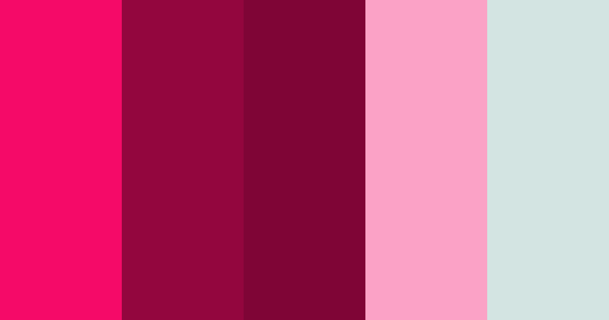 Crimson Blossom Serenade Color Palette