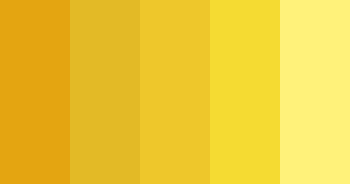 Yellow Color Palette
