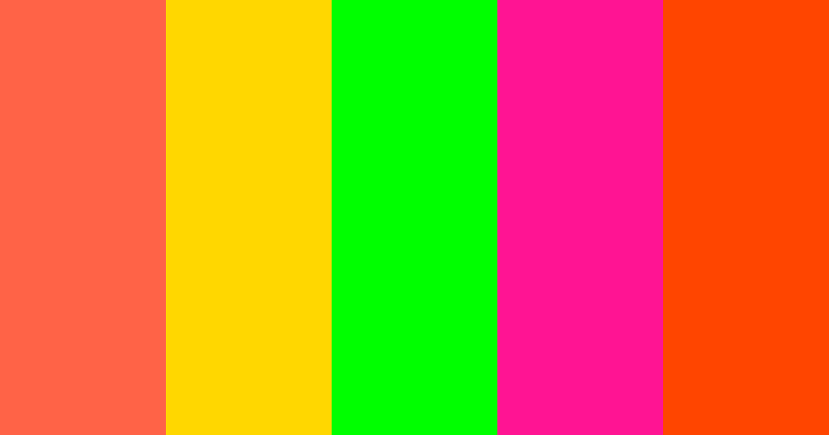 Download 60s vibrant color palette PNG image (landscape)