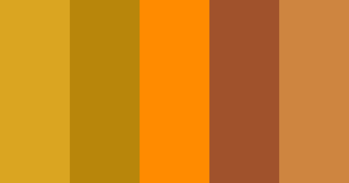 Años 70 color palette