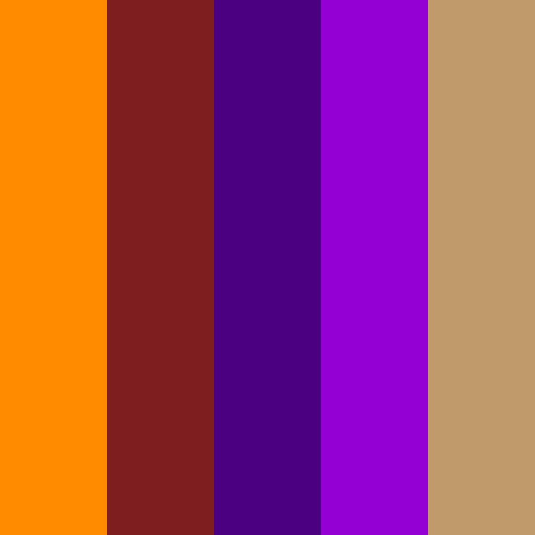 70s Auburn Dark Purple Tan Violet Color Palettes - ColorMagic