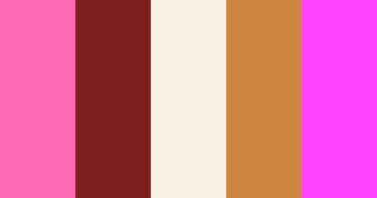 Download エステティック 赤褐色 クリーム フォール マゼンタ ビビッド color palette PNG image (landscape)