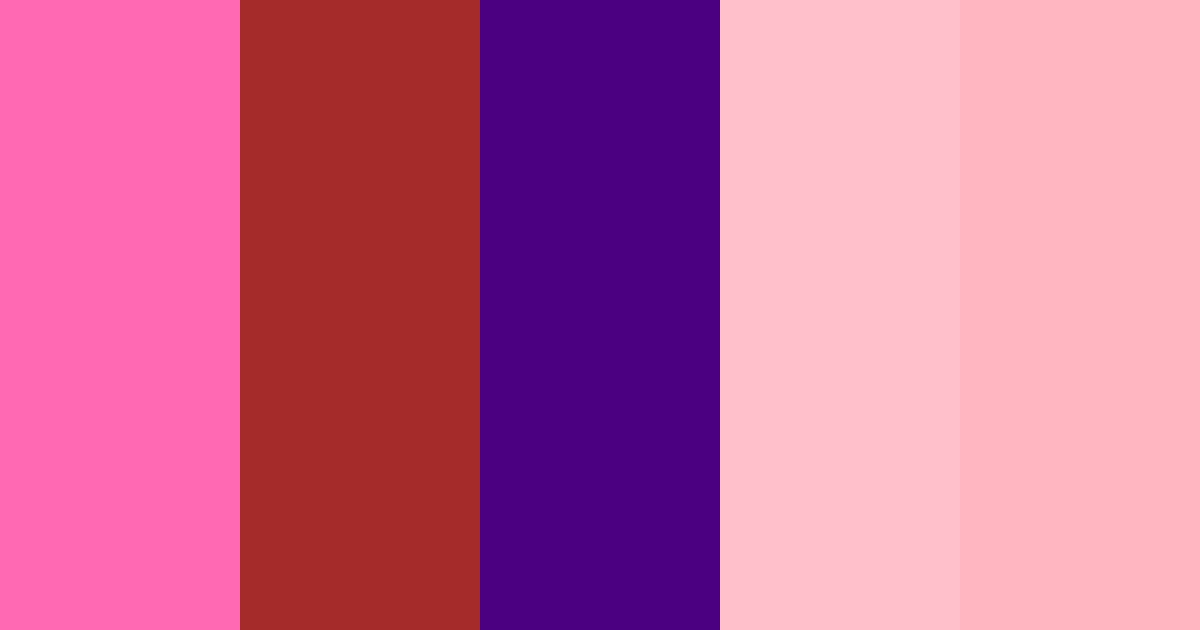 Download estético carmesí oscuro color palette PNG image (landscape)