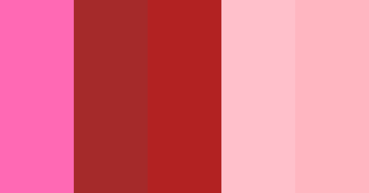 Download estético carmesí rojo color palette PNG image (landscape)