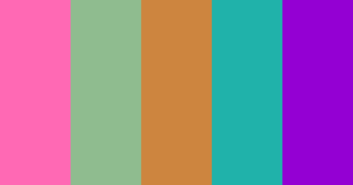 Download aesthetic mint autumn teal purple color palette PNG image (landscape)