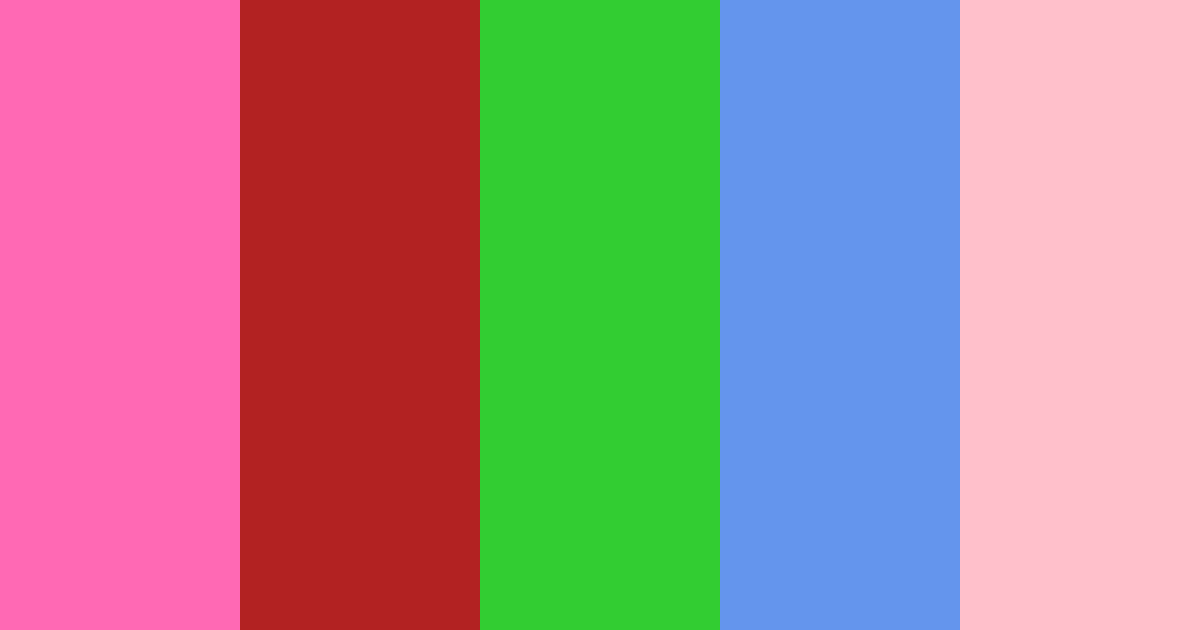 Download aesthetic red green cool color palette PNG image (landscape)