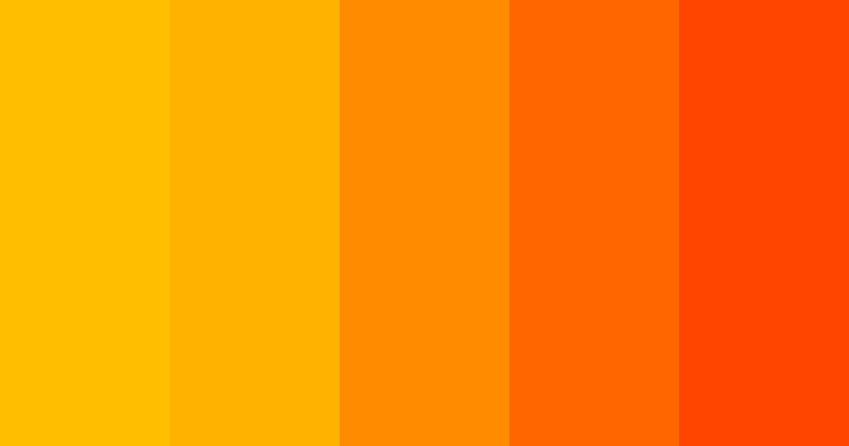 Amber color palette