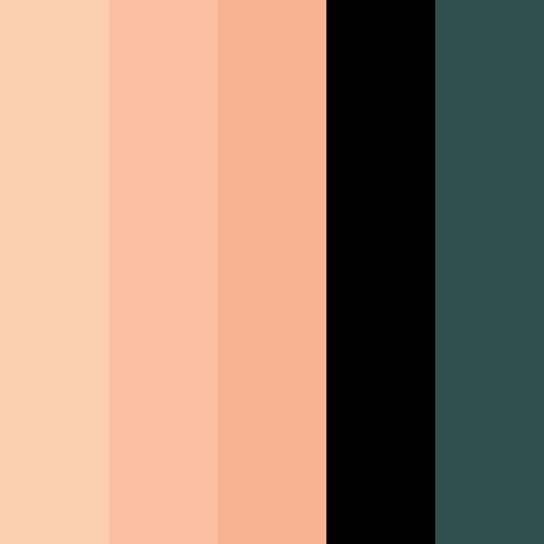 Download apricot dark color palette PNG image (square)