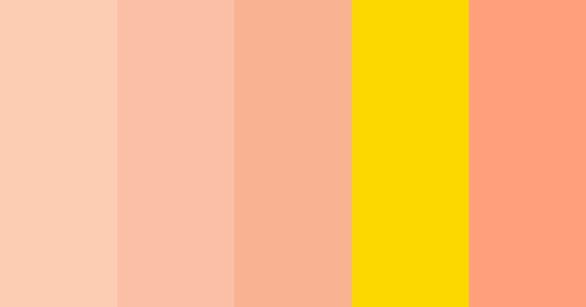 Download albaricoque verano color palette PNG image (landscape)