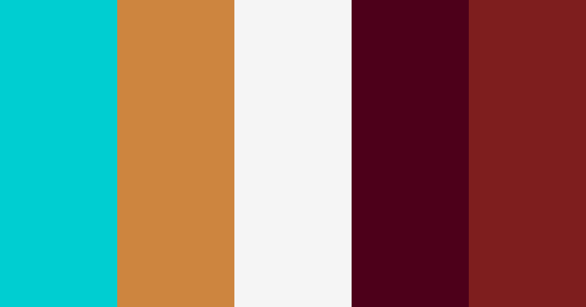 Download acqua autunno bianco borgogna auburn verde acqua color palette PNG image (landscape)