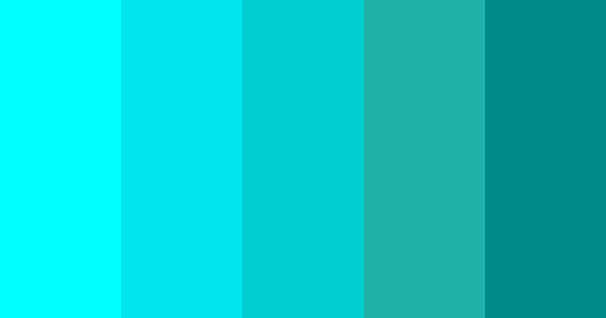Aqua color palette