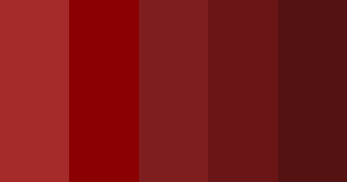 Castaño rojizo color palette