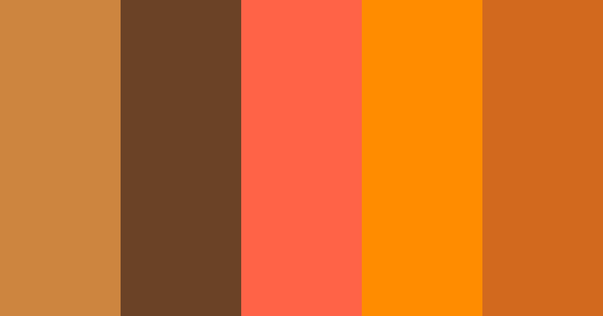 Download autumn earthy hippie color palette PNG image (landscape)