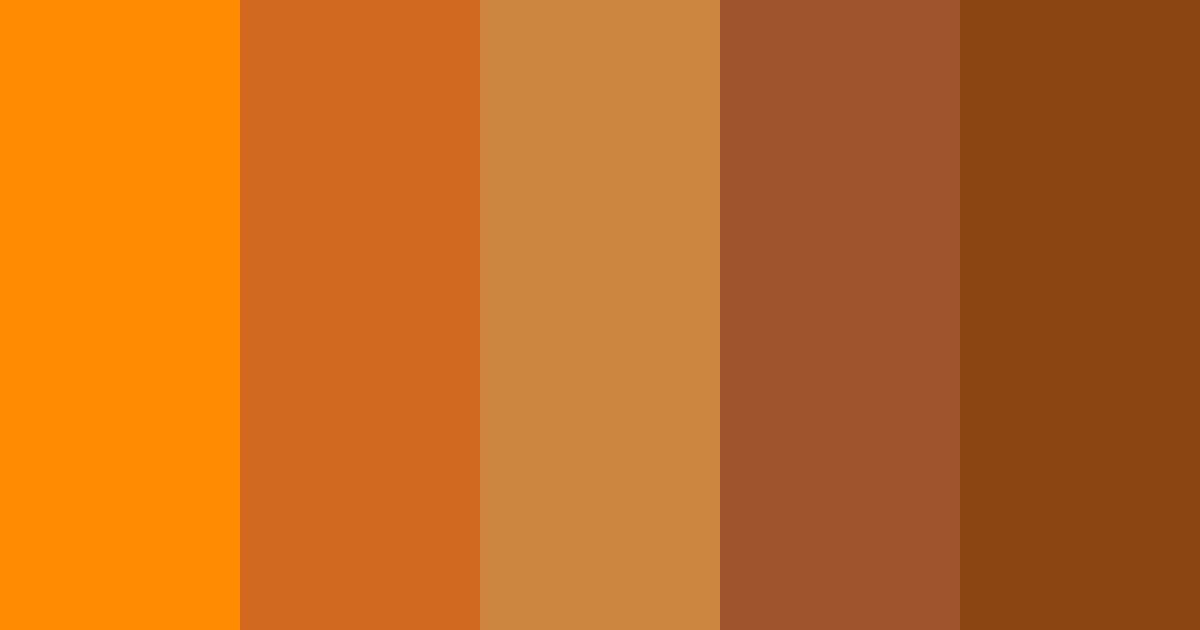 Autumn color palette