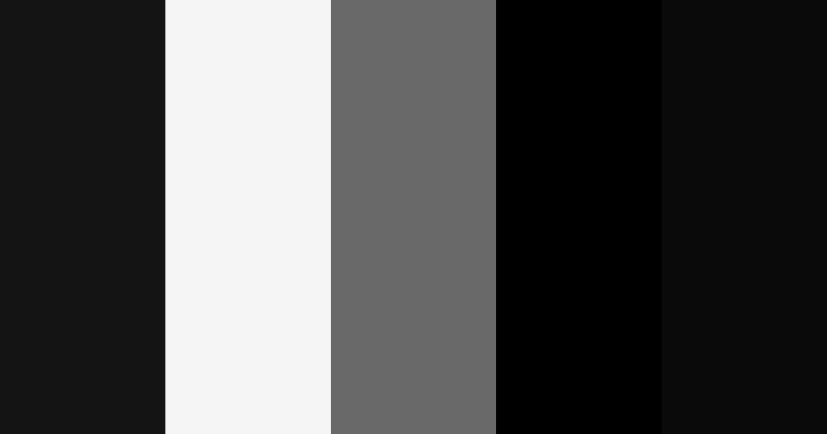Download black white modern color palette PNG image (landscape)