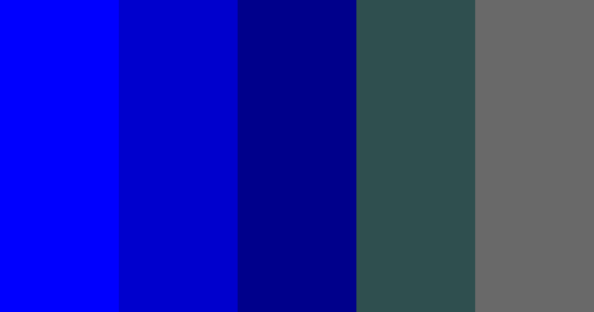 Download blue monochromatic color palette PNG image (landscape)