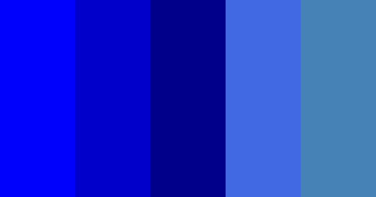 Blue color palette
