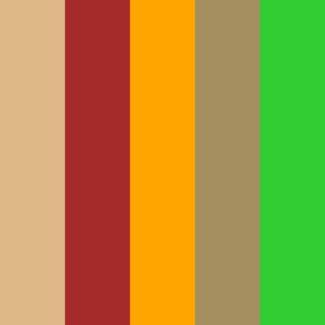 Download boho crimson bright hazel green turquoise color palette PNG image (square)