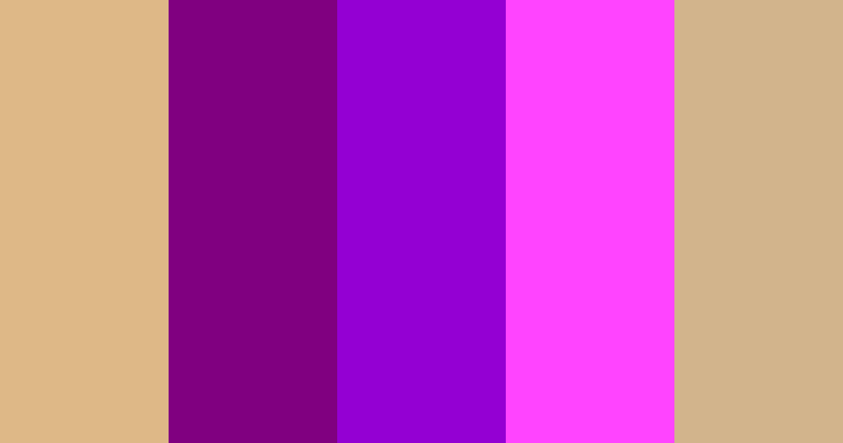 Download boho deep purple fuschia color palette PNG image (landscape)
