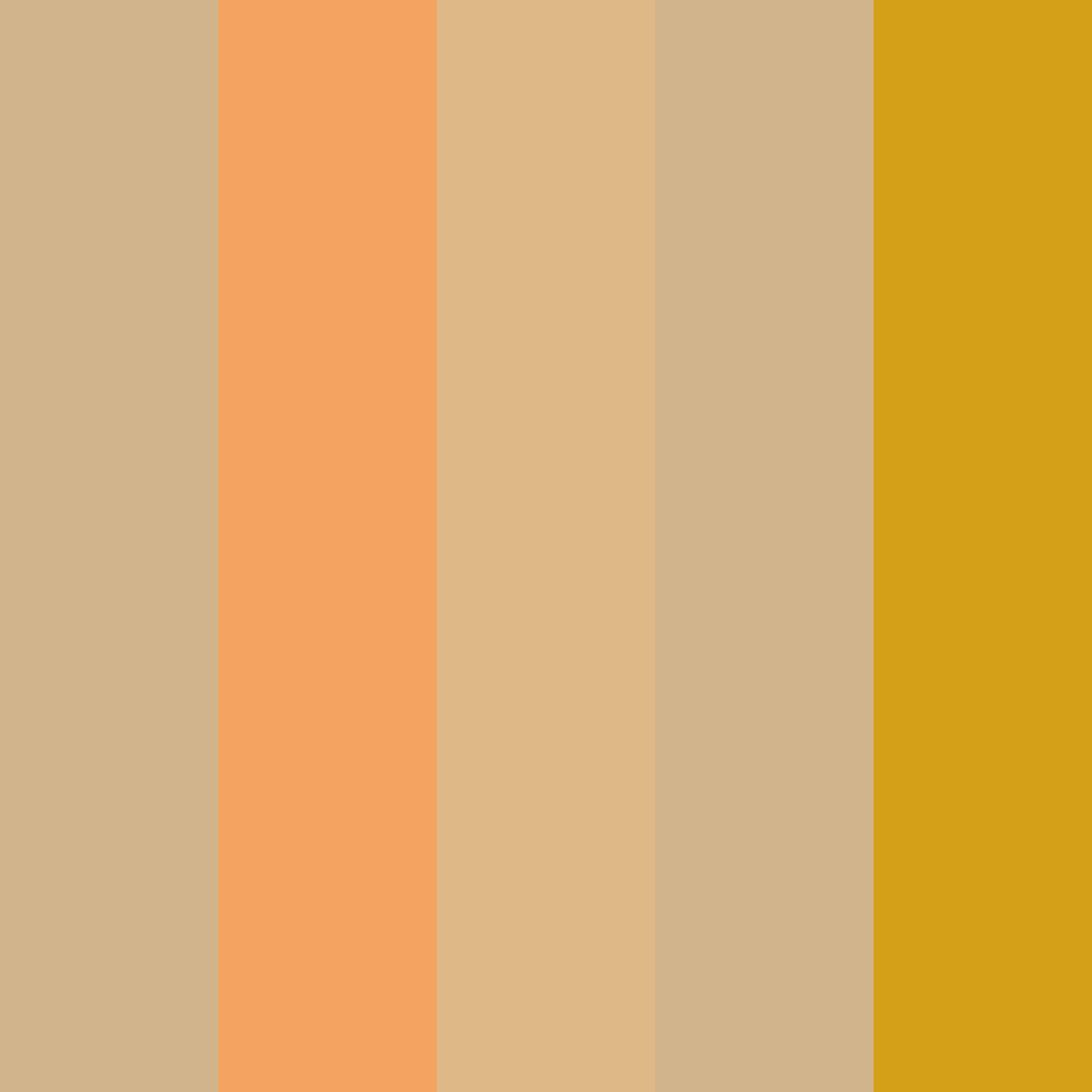Download boho tan color palette PNG image (square)