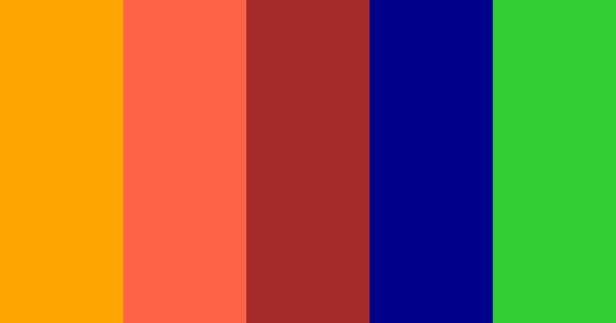 Download ブライト ファン 茶色 青 緑 color palette PNG image (landscape)