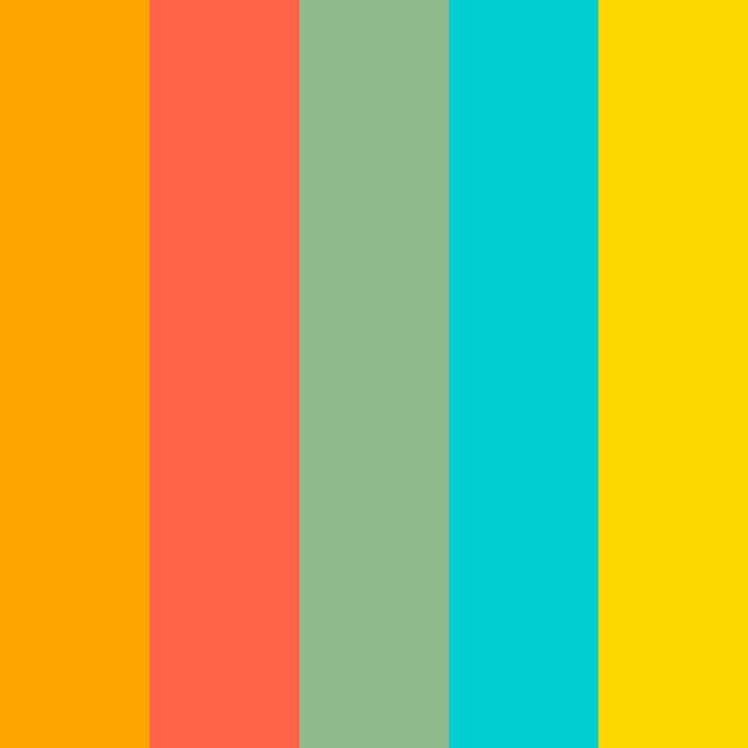 Download brillante divertido menta turquesa color palette PNG image (square)