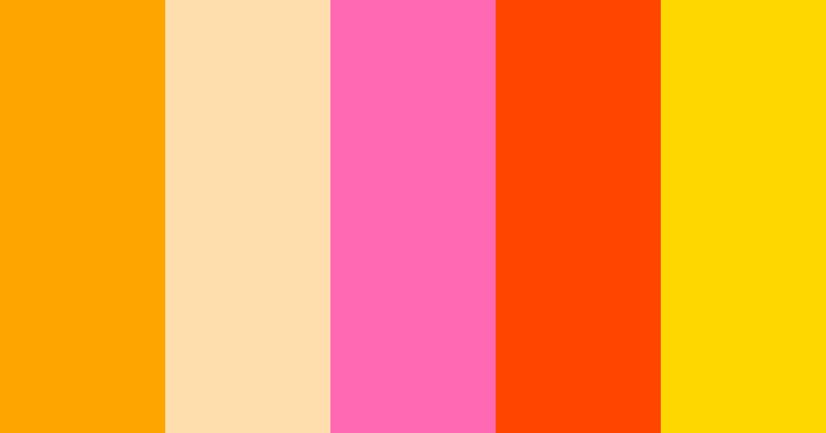 Download ブライト ピーチ ピンク コーラル color palette PNG image (landscape)