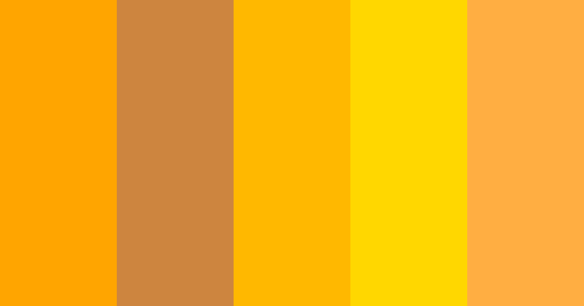 Download bright rustic gold color palette PNG image (landscape)