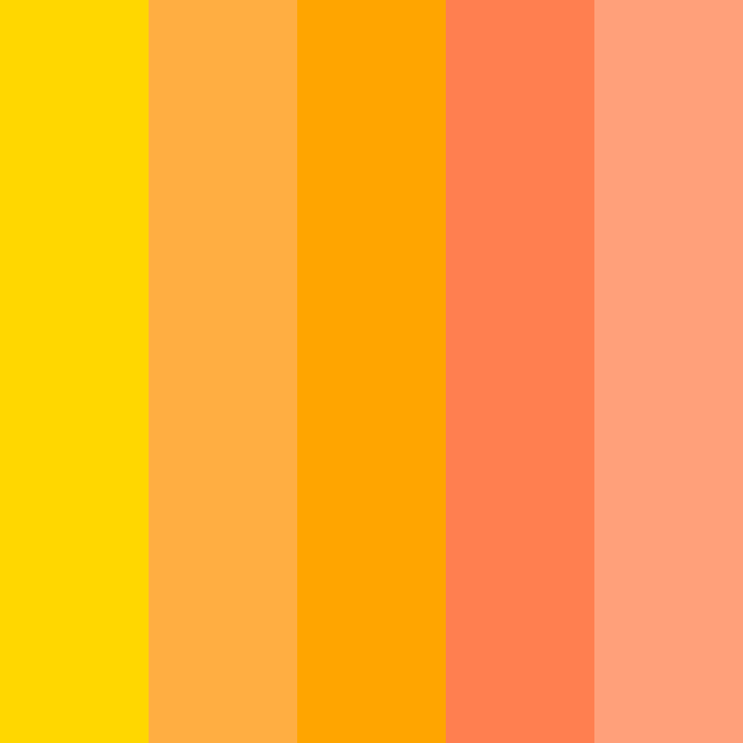 Download bright tropical color palette PNG image (square)