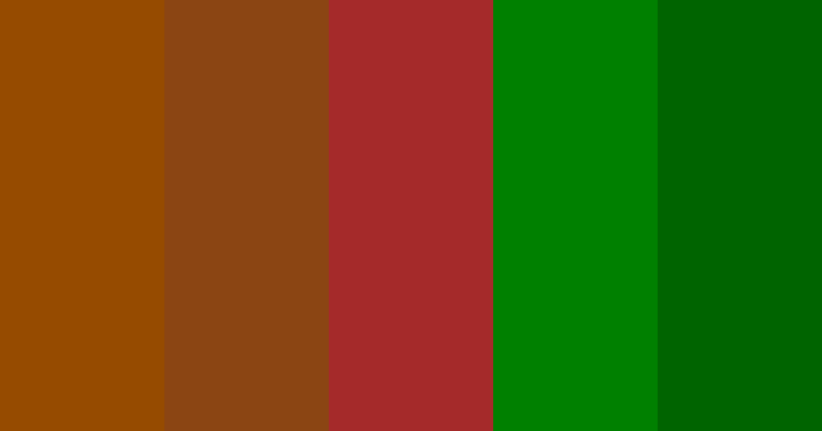 Download brown green color palette PNG image (landscape)