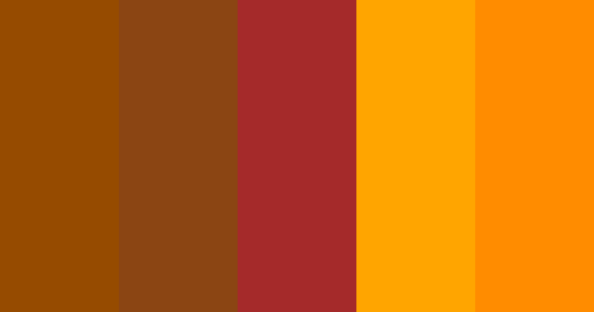 Download marrón naranja color palette PNG image (landscape)