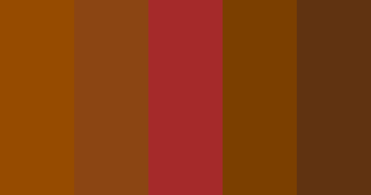 Brown color palette