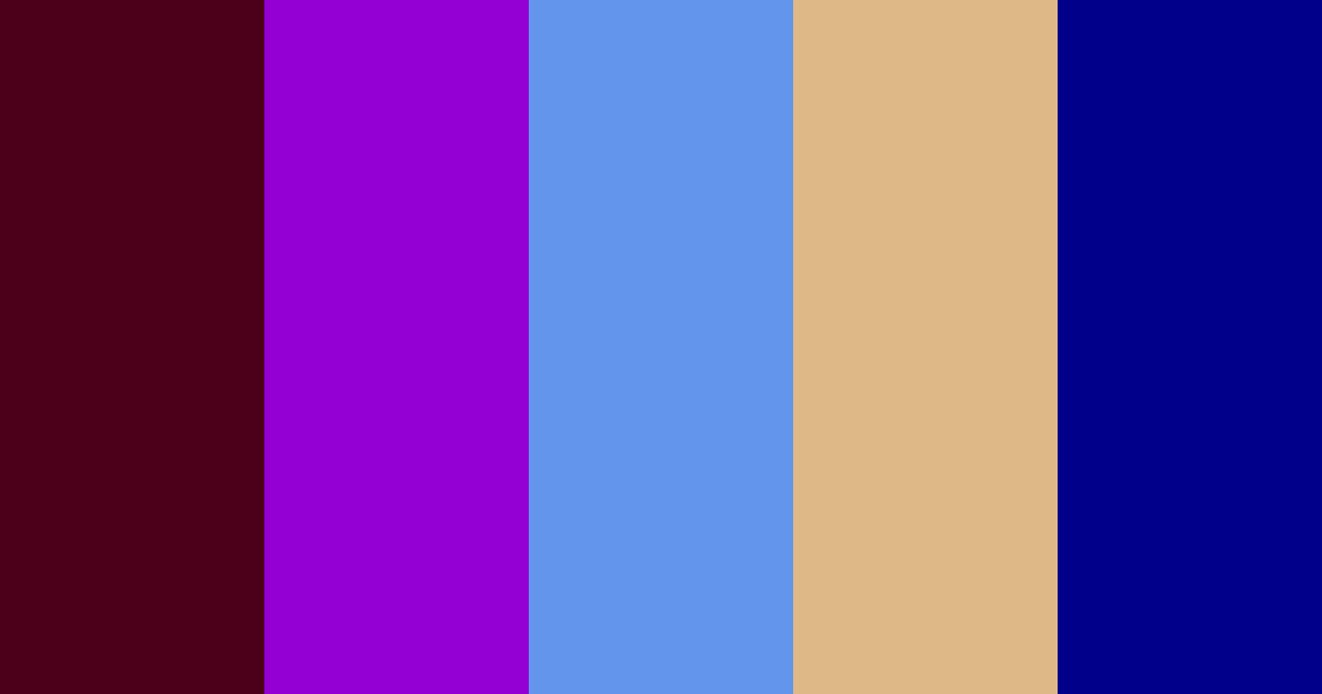 Download borgoña morado frío bohemio azul violeta color palette PNG image (landscape)